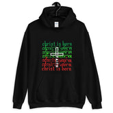 Christian Cross Faith Hoodie - Christmas Edition EternalChristianTees Black S